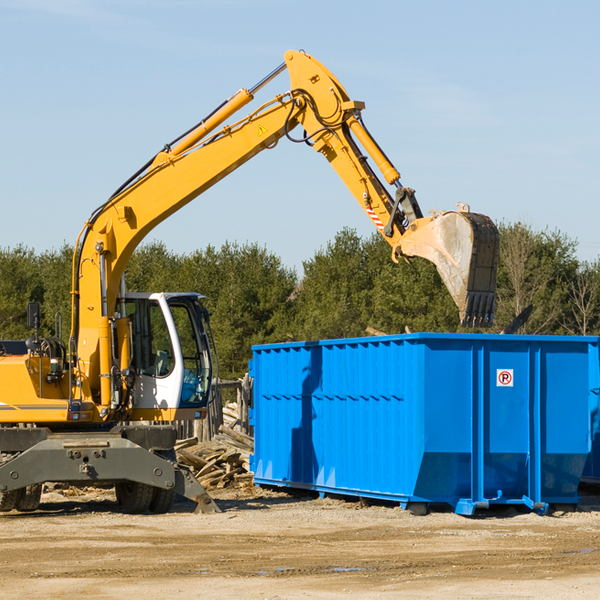 are there any restrictions on where a residential dumpster can be placed in White Mills